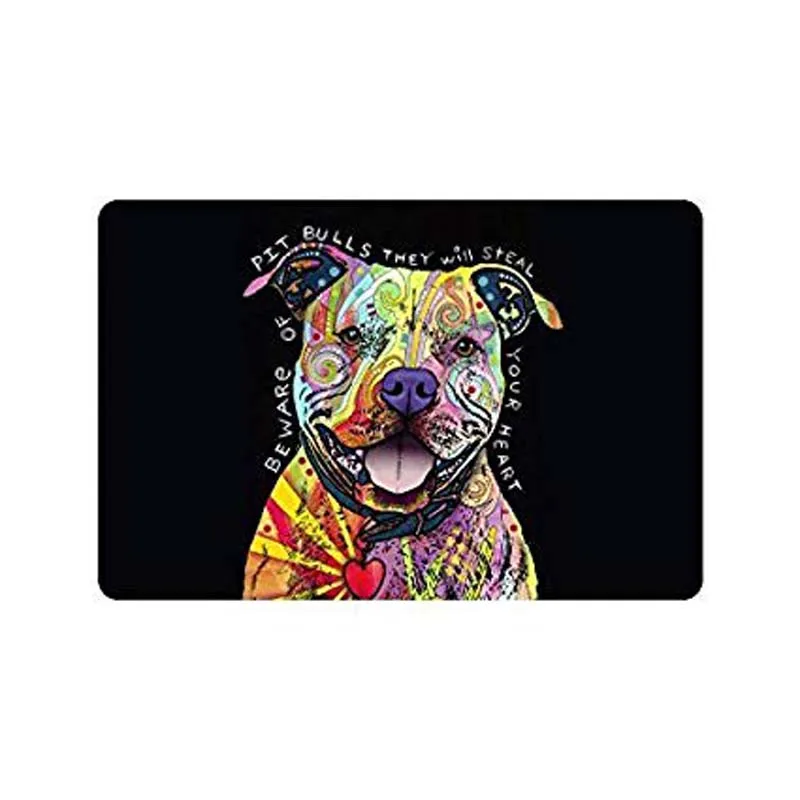 Custom Pit Bull Dog, Beware of Pit Bulls They Will Steal Your Heart Indoor/Outdoor Doormat Door Mat Decor Rug Non Slip Mats 23.6
Custom Pit Bull Dog, Beware of Pit Bulls They Will Steal Your Heart Indoor/Outdoor Doormat Door Mat Decor Rug Non Slip Mats 23.6