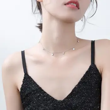 Choker Silver Pendants Necklaces 925 Sterling Silver Pendants Necklaces with Cubic Zirconia
Choker Silver Pendants Necklaces 925 Sterling Silver Pendants Necklaces with Cubic Zirconia