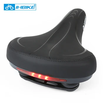 INBIKE Bicycle Saddle with Tail Light Thicken MTB Bike Saddles Soft Comfortable Bike Shock Reduction Cycling Seats for Bicycle
INBIKE Bicycle Saddle with Tail Light Thicken MTB Bike Saddles Soft Comfortable Bike Shock Reduction Cycling Seats for Bicycle