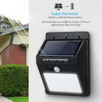 PIR Motion Sensor 20 LED Sunlight control Solar Energy Street light Yard Path Home Garden Solar Power lamp Outdoor Wall Light
PIR Motion Sensor 20 LED Sunlight control Solar Energy Street light Yard Path Home Garden Solar Power lamp Outdoor Wall Light