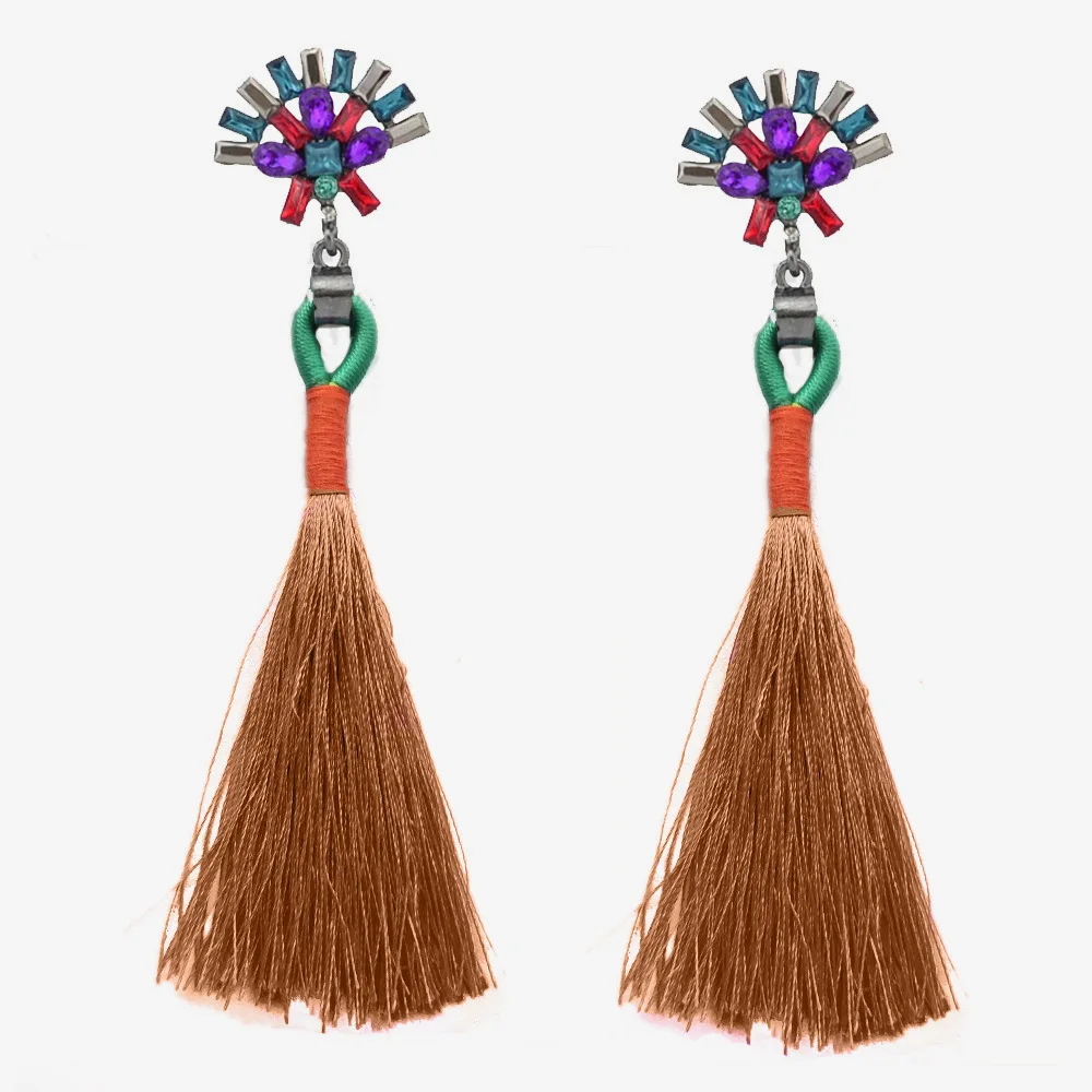 Lacoogh 2017 New Trendy Ethnic Bohemian Black Red Tassel Long Drop Dangle Earrings Fashion Earrings for Women Pendientes Borla
Lacoogh 2017 New Trendy Ethnic Bohemian Black Red Tassel Long Drop Dangle Earrings Fashion Earrings for Women Pendientes Borla