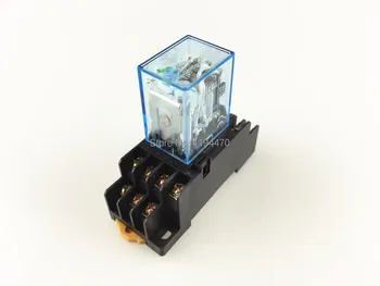 10 sets/Lot Power Relay MY4NJ 12V DC Coil Miniature Relay 4NO 4NC 14 Pins 5A 240VAC MY4N-J HH54P With PYF14A Socket Base
10 sets/Lot Power Relay MY4NJ 12V DC Coil Miniature Relay 4NO 4NC 14 Pins 5A 240VAC MY4N-J HH54P With PYF14A Socket Base
