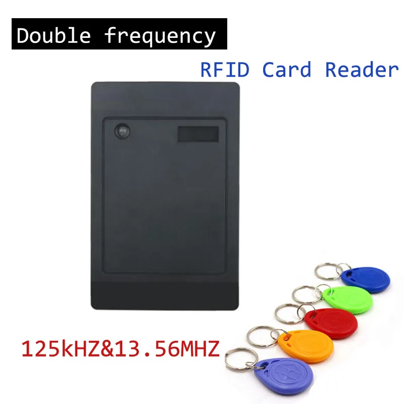 Double frequency 125kHZ&13.56MHZ RFID Card Reader Without Keypad WG26/34 Access Control RFID Reader for Door Access controller
Double frequency 125kHZ&13.56MHZ RFID Card Reader Without Keypad WG26/34 Access Control RFID Reader for Door Access controller