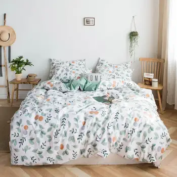 Green Leaves Orange Fruit Bed Cover Duvet Cover Set Cotton Bedding Set Bedlinens Twin Queen King Flat Sheet Fitted Sheet
Green Leaves Orange Fruit Bed Cover Duvet Cover Set Cotton Bedding Set Bedlinens Twin Queen King Flat Sheet Fitted Sheet