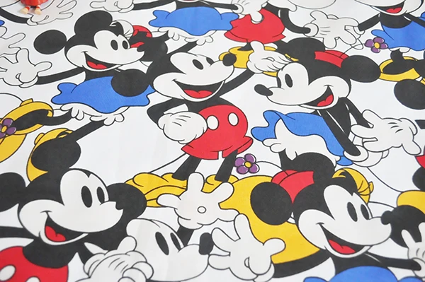 Cute Mickey Mouse Minnie Lycra Cotton Scrapbooking Patchwork Fabric Tecidos Para Artesanato DIY Kid Clothes Coat Sewing Textile
Cute Mickey Mouse Minnie Lycra Cotton Scrapbooking Patchwork Fabric Tecidos Para Artesanato DIY Kid Clothes Coat Sewing Textile