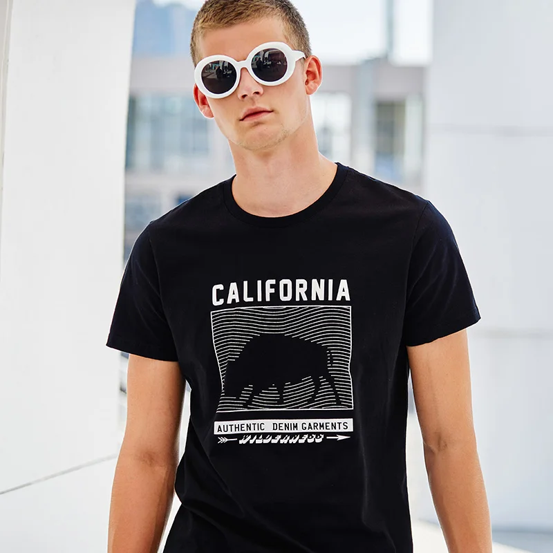 Pioneer Camp New product t-shirt men 100% cotton short sleeve tops tees men casual printed cow t shirt male ADT908005
Pioneer Camp New product t-shirt men 100% cotton short sleeve tops tees men casual printed cow t shirt male ADT908005
