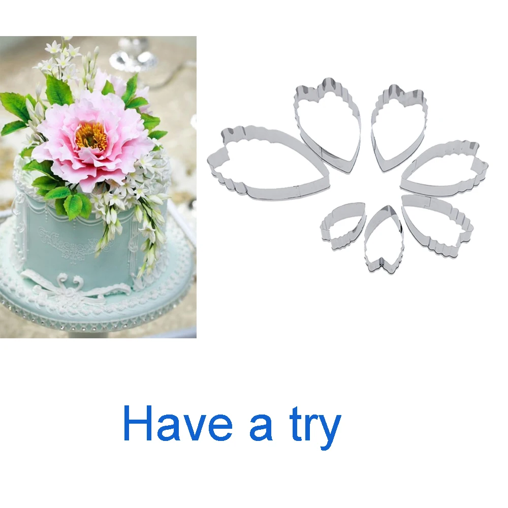 New Stainless Steel Polymer Clay Cutter Designer DIY 3D Clay Peony Flower Petal Betonform Cutting Molds Tools 7pcs/lot
New Stainless Steel Polymer Clay Cutter Designer DIY 3D Clay Peony Flower Petal Betonform Cutting Molds Tools 7pcs/lot