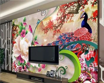 beibehang Large decorative painting beautiful wall paper jade carving fashion peony peacock TV background wall 3d wallpaper
beibehang Large decorative painting beautiful wall paper jade carving fashion peony peacock TV background wall 3d wallpaper