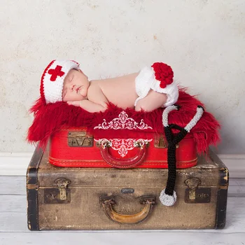 Baby photography props cute doctor clothing knit infant suit newborn photo prop shooting toddler girl boy fotografie accessories
Baby photography props cute doctor clothing knit infant suit newborn photo prop shooting toddler girl boy fotografie accessories
