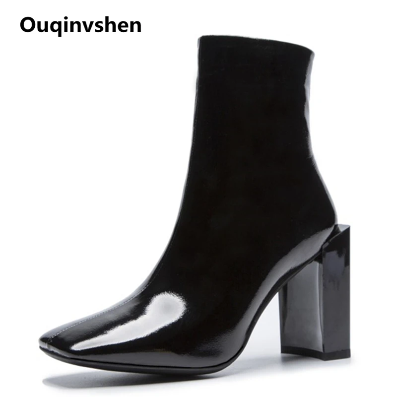 Ouqinvshen 2018 New Square Toe Women Ankle Boots Plus Size Fashion Sexy Autumn Women Winter Boots Strange Style High Heels Pumps
Ouqinvshen 2018 New Square Toe Women Ankle Boots Plus Size Fashion Sexy Autumn Women Winter Boots Strange Style High Heels Pumps