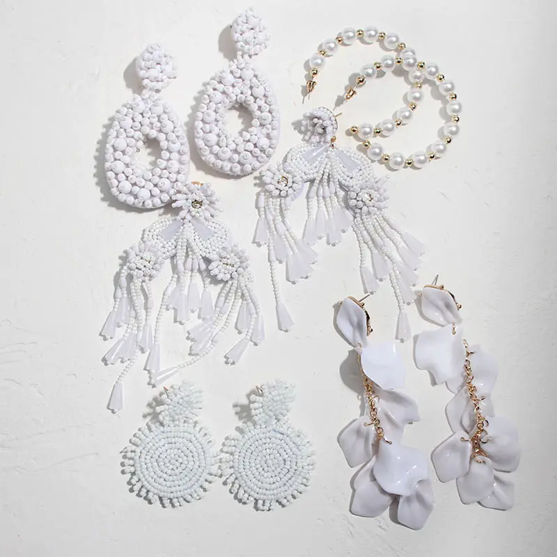 Flatfoosie White Design Resin Drop Earrings For Women Boho Tassel Fringed Dangle Fashion Earrings Jewelry Statement Wedding Girl
Flatfoosie White Design Resin Drop Earrings For Women Boho Tassel Fringed Dangle Fashion Earrings Jewelry Statement Wedding Girl