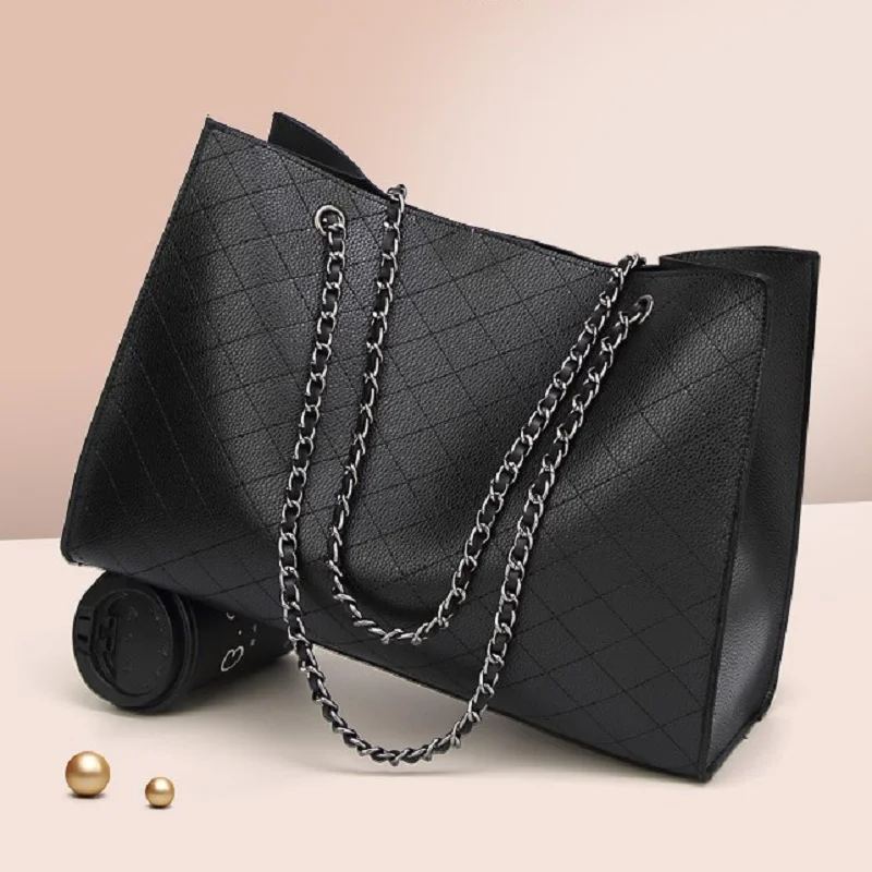 New PU Leather Bags For Women Luxury Handbags Women Bags Designer Big Tote Hand Bag Chain shoulder bag 2Sets Bolsa Feminina
New PU Leather Bags For Women Luxury Handbags Women Bags Designer Big Tote Hand Bag Chain shoulder bag 2Sets Bolsa Feminina