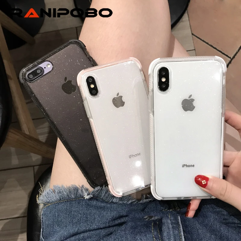 Glitter Phone Case For iPhone X XR XS Max Soft TPU Transparent Case Shockproof Shiny Powder Cover For iPhone 8 7 6 6sPlus
Glitter Phone Case For iPhone X XR XS Max Soft TPU Transparent Case Shockproof Shiny Powder Cover For iPhone 8 7 6 6sPlus