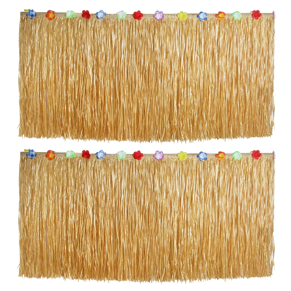 2 Pcs Hawaiian Party Desk Skirt Plastic for Luau Party Decoration 276x75CM (Straw Color)
2 Pcs Hawaiian Party Desk Skirt Plastic for Luau Party Decoration 276x75CM (Straw Color)