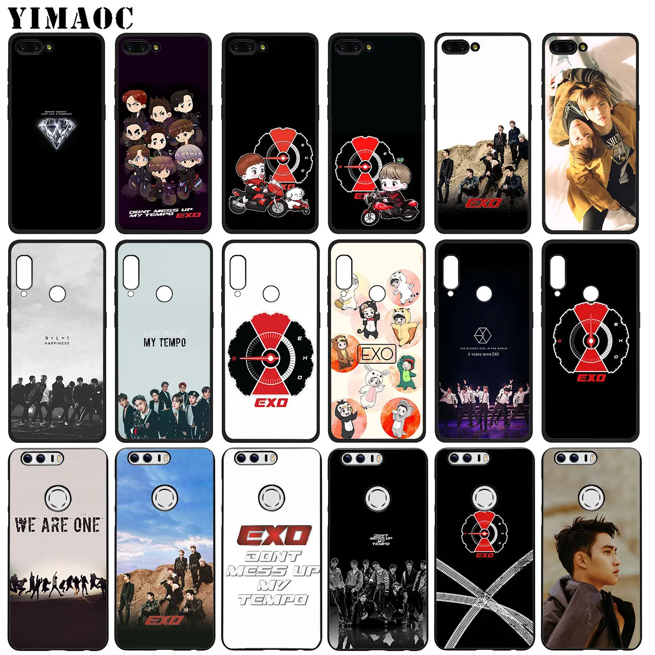 YIMAOC EXO 5 Don't Mess Up My Tempo Soft Silicone Case for Huawei Honor 20 Pro 8C 8X 8 9 9X 10 Lite 7X 7A Pro Cover
YIMAOC EXO 5 Don't Mess Up My Tempo Soft Silicone Case for Huawei Honor 20 Pro 8C 8X 8 9 9X 10 Lite 7X 7A Pro Cover