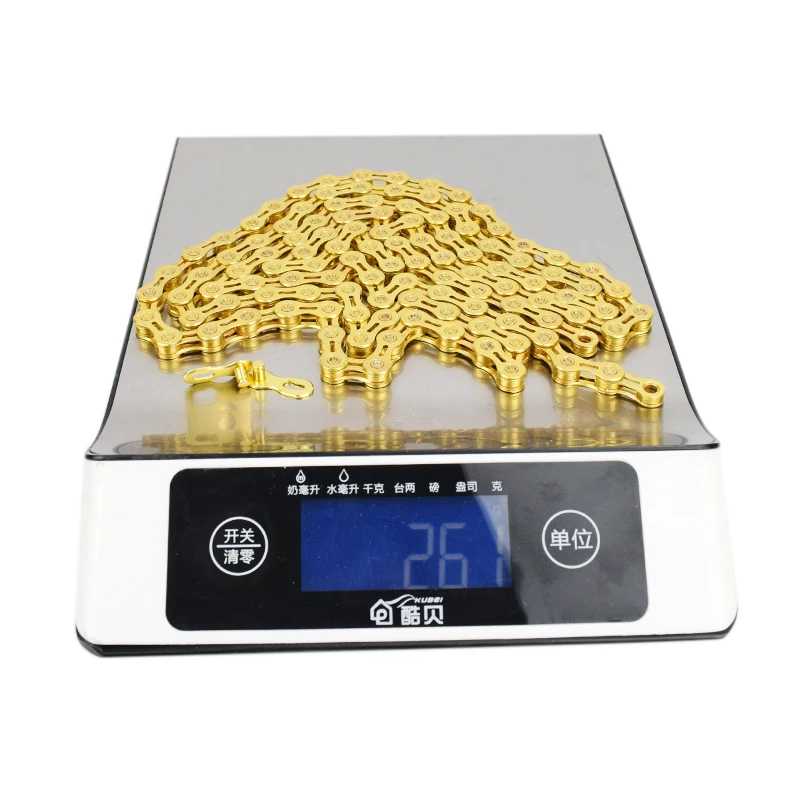 2019 Original 10 speed X10EL Chains MTB 116 links Cycle half hollow Chain 10S gold Mountain Road bike Bicycle Chain Parts 261g
2019 Original 10 speed X10EL Chains MTB 116 links Cycle half hollow Chain 10S gold Mountain Road bike Bicycle Chain Parts 261g