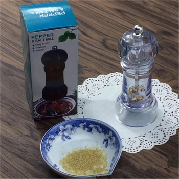 Acrylic Kitchen Salt Pepper Grinder Useful Spice Mill Pepper Shakers With Ceramic Spice Grinder Mill For Adjustable Coarseness
Acrylic Kitchen Salt Pepper Grinder Useful Spice Mill Pepper Shakers With Ceramic Spice Grinder Mill For Adjustable Coarseness
