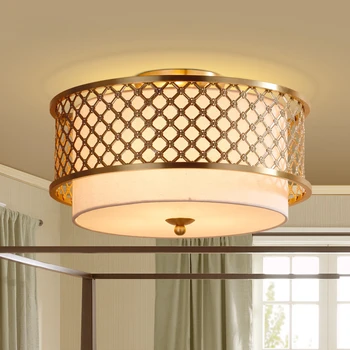 American King bedroom ceiling light full copper lamp simple pastoral study of small lie round new mesh ceiling lamps Z118540
American King bedroom ceiling light full copper lamp simple pastoral study of small lie round new mesh ceiling lamps Z118540