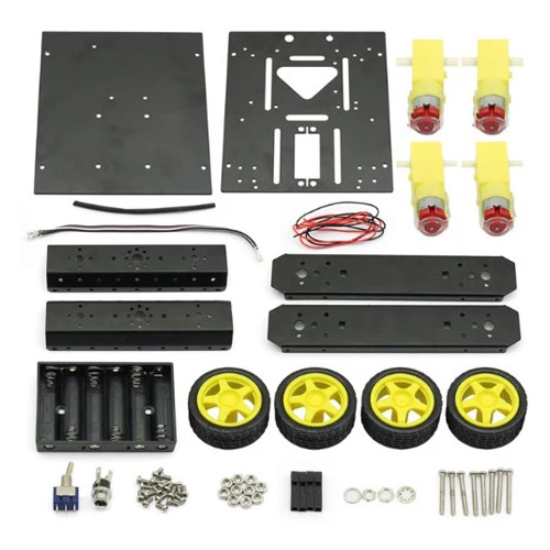 4WD Drive Mobile Robot Platform for Robot Arduino UNO MEGA2560 R3 Duemilanove Black
4WD Drive Mobile Robot Platform for Robot Arduino UNO MEGA2560 R3 Duemilanove Black