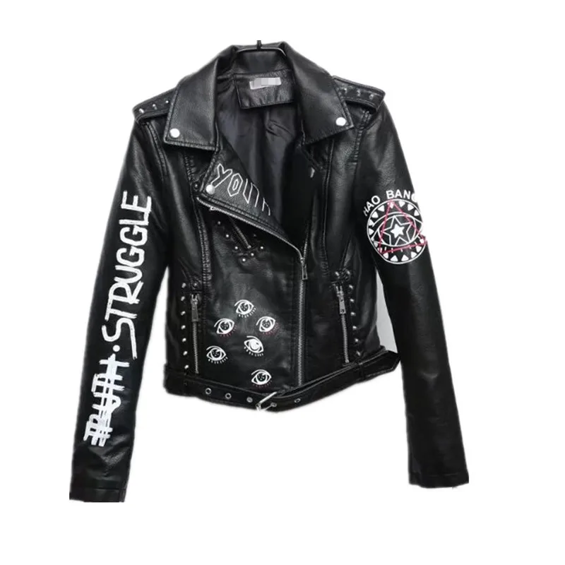 OEAID Fashion Punk Style Leather Jacket Women Motorcycle Leather Clothing Female 2019 New Ladies Jackets And Coats Outerwear
OEAID Fashion Punk Style Leather Jacket Women Motorcycle Leather Clothing Female 2019 New Ladies Jackets And Coats Outerwear