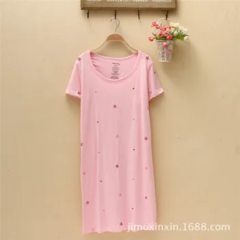 2017 sleepwear Cotton Summer Style Indoor Clothing Women Nightgowns Home Clothing Sleep AW7411
2017 sleepwear Cotton Summer Style Indoor Clothing Women Nightgowns Home Clothing Sleep AW7411