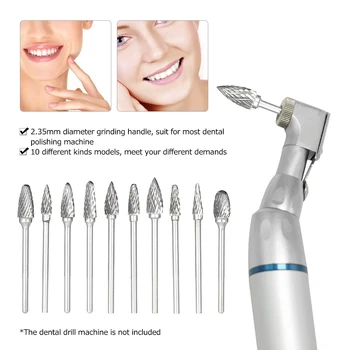 10pcs Tungsten Steel Nitrate Carbide Burs Drills Dental High Speed Grinding Heads Dentistry Equipment Teeth Polishing
10pcs Tungsten Steel Nitrate Carbide Burs Drills Dental High Speed Grinding Heads Dentistry Equipment Teeth Polishing