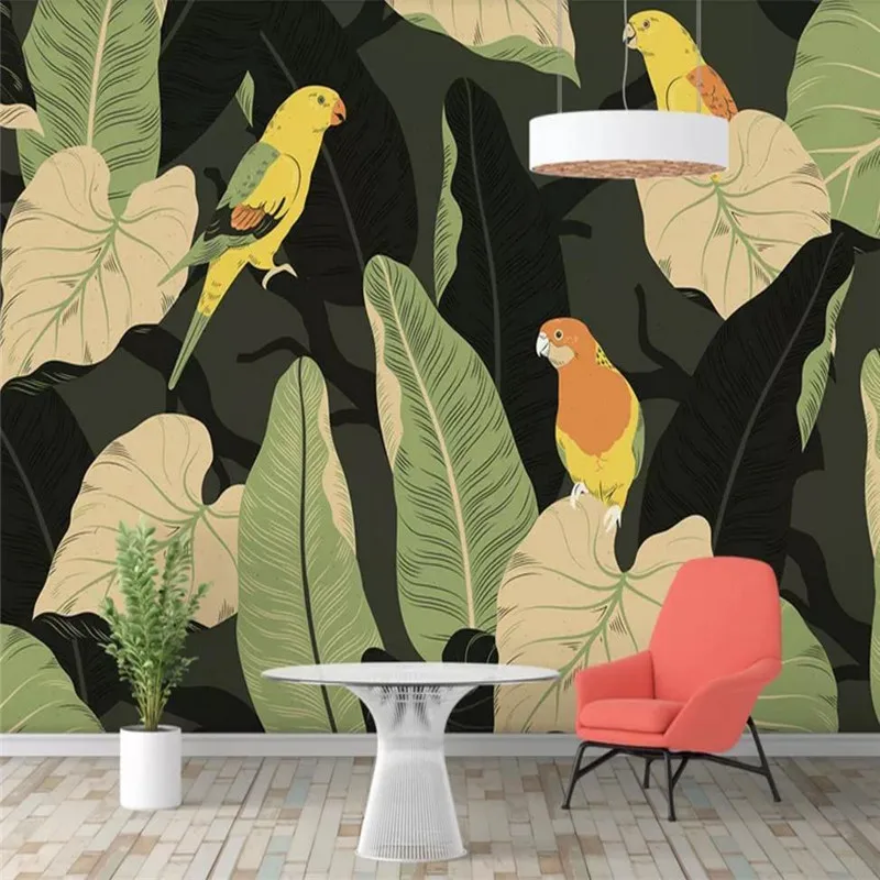 Custom wallpaper small fresh plant floral background wall tropical rainforest background wall painting waterproof material
Custom wallpaper small fresh plant floral background wall tropical rainforest background wall painting waterproof material