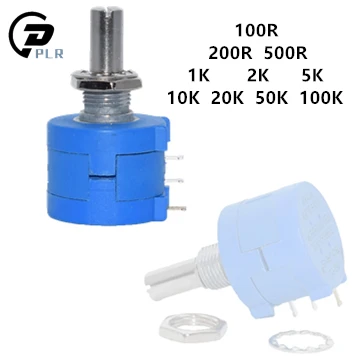 1pcs 3590S 1K 2K 5K 10K 20K 50K 100K ohm Precision Potentiometer Adjustable Resistor 3590 102 103 502 103 203 503 104
1pcs 3590S 1K 2K 5K 10K 20K 50K 100K ohm Precision Potentiometer Adjustable Resistor 3590 102 103 502 103 203 503 104