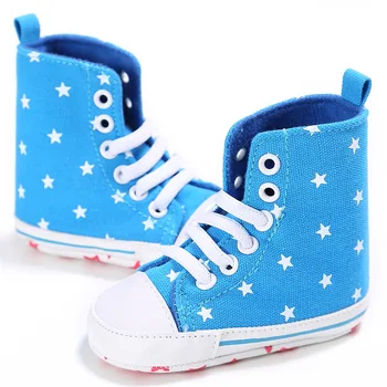 HONGTEYA Newborn Canvas Baby Shoes Boys Girls Kids Soft sole print lace up Toddler Classic Sports Sneakers Anti-slip baby boots
HONGTEYA Newborn Canvas Baby Shoes Boys Girls Kids Soft sole print lace up Toddler Classic Sports Sneakers Anti-slip baby boots
