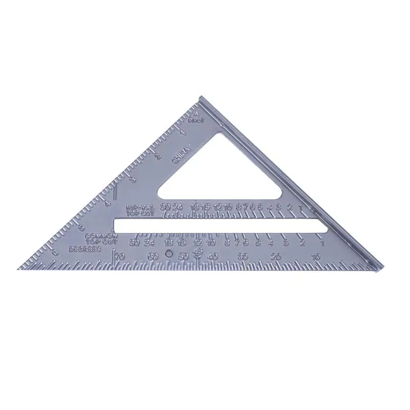 7" Square Triangular Ruler Metal Angle Square Woodworking Measuring Tools Quick Read Square Tool for Carpenters
7" Square Triangular Ruler Metal Angle Square Woodworking Measuring Tools Quick Read Square Tool for Carpenters