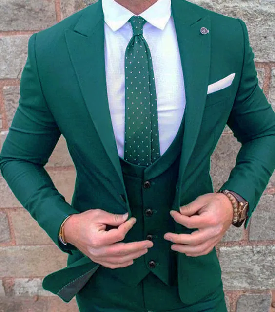 2019 New Mens Green Wedding Prom Suit Slim Fit Men Business Groom Suits Party Dinner Tuxedo 3 Pieces Suit Jacket Vest Pants
2019 New Mens Green Wedding Prom Suit Slim Fit Men Business Groom Suits Party Dinner Tuxedo 3 Pieces Suit Jacket Vest Pants