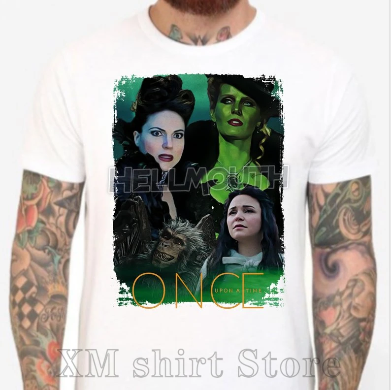 Фото Regina Zelena Snow White Once Upon a Time T Shirt Men & WoMen all sizes 100% cotton funny print tshirt men women shirts | Мужская