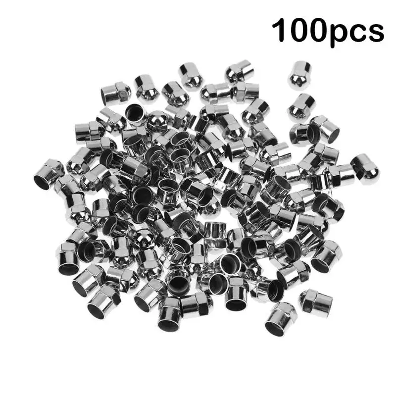 100pcs Chrome Plated Plastic Tire Valve Stem Cap Airtight Covers Air Pressure Cap for Schrader Valves Wheels Tires Parts Set
100pcs Chrome Plated Plastic Tire Valve Stem Cap Airtight Covers Air Pressure Cap for Schrader Valves Wheels Tires Parts Set