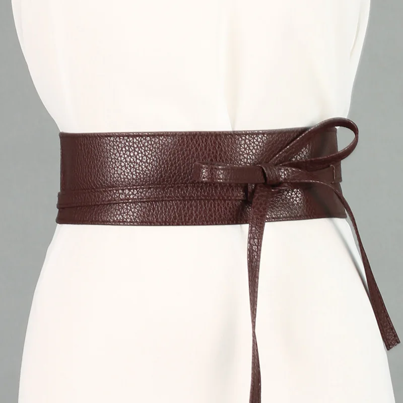 Fashion Women Belt Circle Soft Leather Bowknot Body Shaping Bands Wide Belts All Match Dress Red Black Silver Brown Waist Belt
Fashion Women Belt Circle Soft Leather Bowknot Body Shaping Bands Wide Belts All Match Dress Red Black Silver Brown Waist Belt