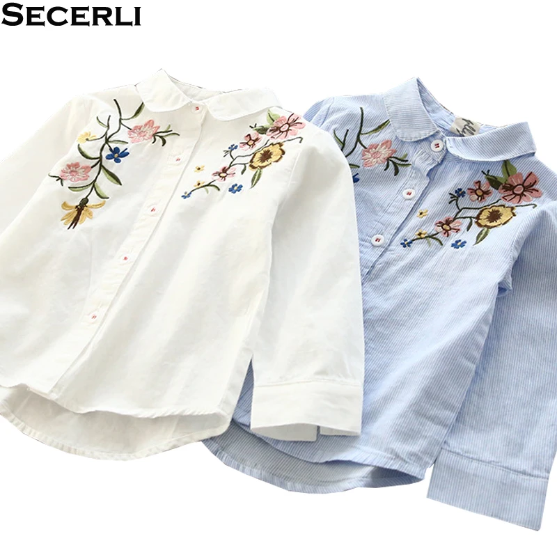 Little Girls Blouses Embroidery 2018 New Design Kids Girls Long Sleeve Shirt 2 4 6 8 Years Striped Girls Cotton Blouse Clothes
Little Girls Blouses Embroidery 2018 New Design Kids Girls Long Sleeve Shirt 2 4 6 8 Years Striped Girls Cotton Blouse Clothes