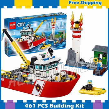 450pcs New City Fire Ship Boat Rescue Lighthouse Firefighter 10830 Model Building Blocks Children Sets Compatible with Lago
450pcs New City Fire Ship Boat Rescue Lighthouse Firefighter 10830 Model Building Blocks Children Sets Compatible with Lago
