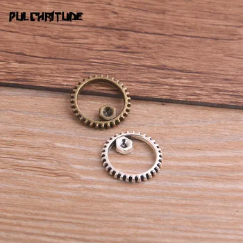 20PCS 17mm Two Color Vintage Metal Zinc Alloy Steampunk Gear Charms Fit Jewelry Pendant Charms Makings
20PCS 17mm Two Color Vintage Metal Zinc Alloy Steampunk Gear Charms Fit Jewelry Pendant Charms Makings