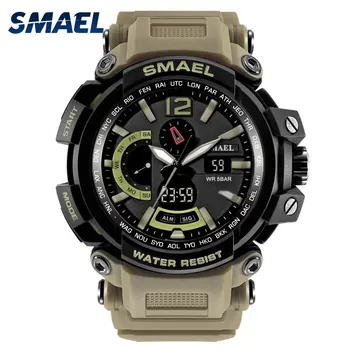 

Fashion Smael Brand NEW Military Clock Waterproof 50M S Shock Resitant Sport Watches saat Digital Men Army 1702 Big Sports Watch