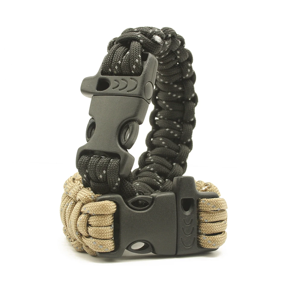Outdoor 9 Strands Paracord Fluorescence Emergency Survival Bracelets Parachute Cord Whistle Buckle Reflective Edc Travel Kits
Outdoor 9 Strands Paracord Fluorescence Emergency Survival Bracelets Parachute Cord Whistle Buckle Reflective Edc Travel Kits