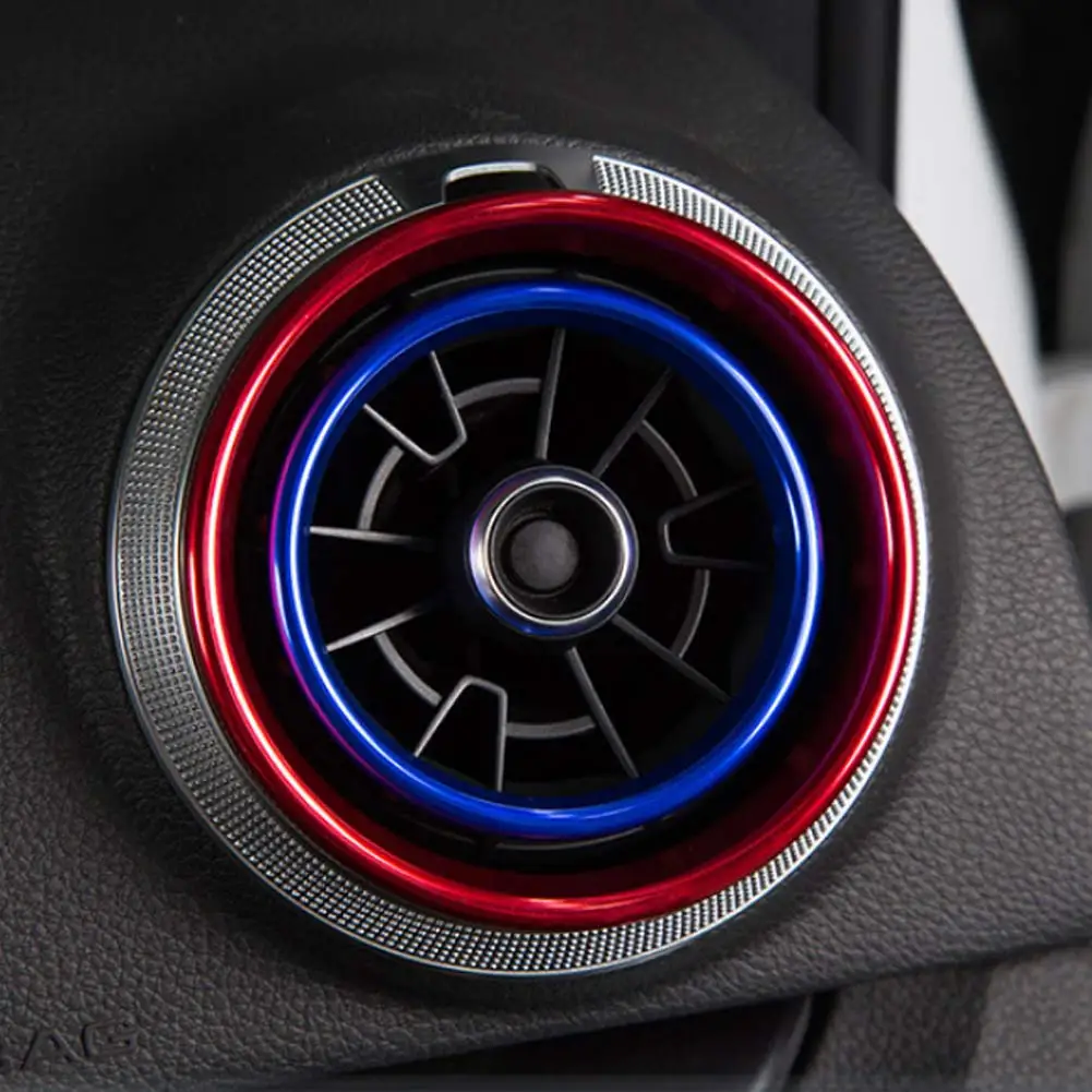 4Pcs/Set Aluminum Alloy Air Outlet Plug Cover Sticker Decor Ring for AUDI A3 S3 Q2L NR-shipping | Автомобили и мотоциклы