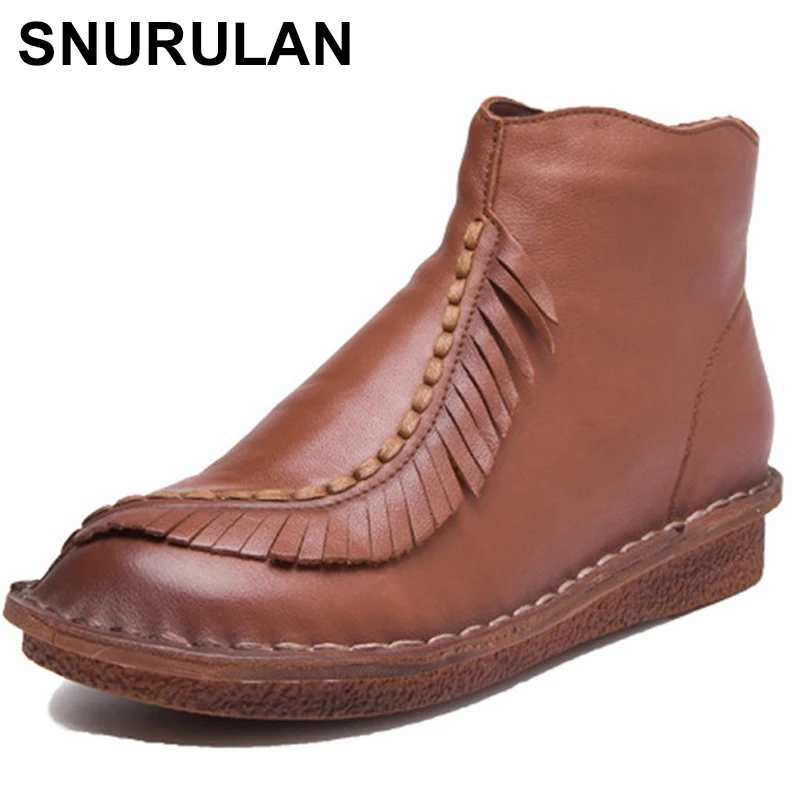 SNURULAN 3 Colors Casual Women Flat Shoes 2017 Autumn Fashion Genuine Leather Ankle Boots Zipper Low Heel Female Short Boots
SNURULAN 3 Colors Casual Women Flat Shoes 2017 Autumn Fashion Genuine Leather Ankle Boots Zipper Low Heel Female Short Boots