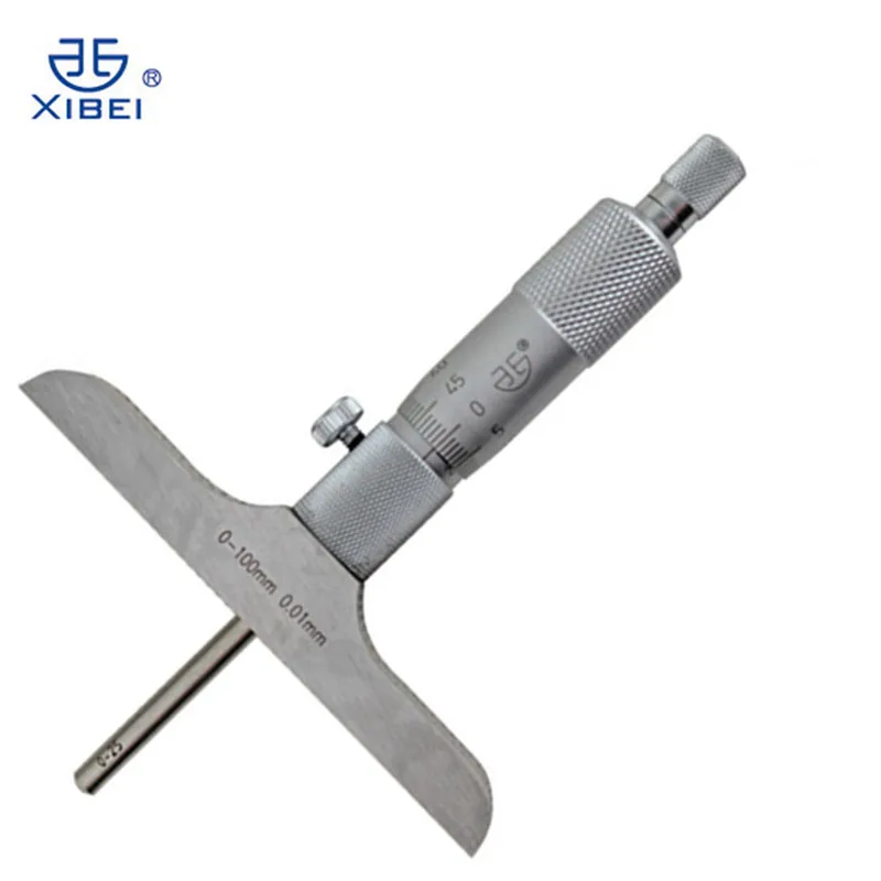 XIBEI 0-100mm /0.01mm Depth Micrometer Gague Caplier Micrometer With 4rods Measuring Tools
XIBEI 0-100mm /0.01mm Depth Micrometer Gague Caplier Micrometer With 4rods Measuring Tools