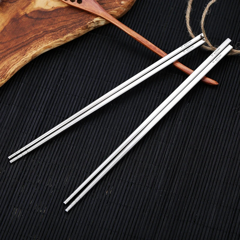 Tiartisan Pure Titanium Chopsticks ChopSticks Set Gift Long Square Rice Food Tableware Lightweight Outdoor Picnic Ta8200 /Ta8201
Tiartisan Pure Titanium Chopsticks ChopSticks Set Gift Long Square Rice Food Tableware Lightweight Outdoor Picnic Ta8200 /Ta8201