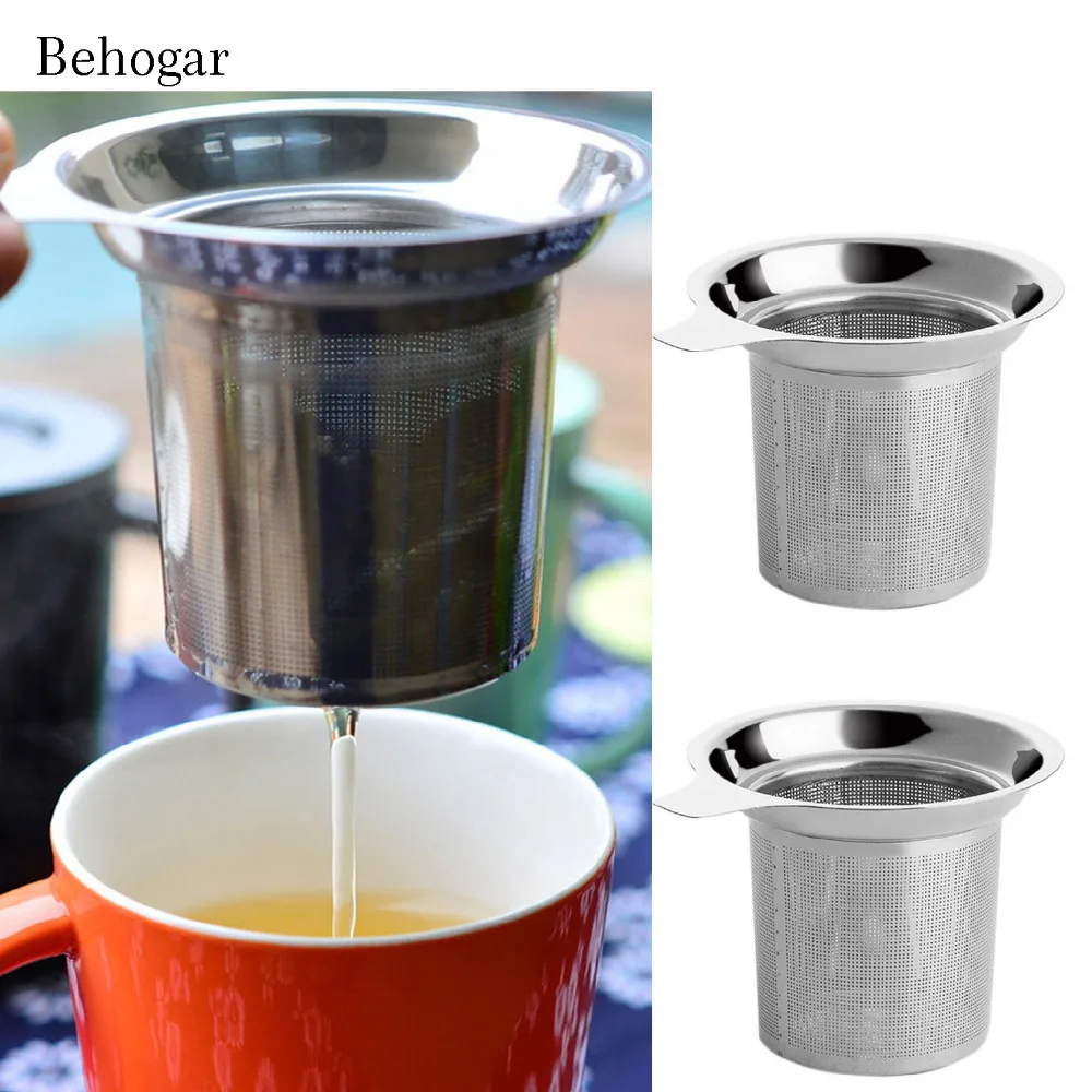 Behogar 2PCS Stainless Steel Tea Infuser Filter Teapot Tea Strainer Large Capacity for Loose Leaf Grain Tea Cup Mugs
Behogar 2PCS Stainless Steel Tea Infuser Filter Teapot Tea Strainer Large Capacity for Loose Leaf Grain Tea Cup Mugs