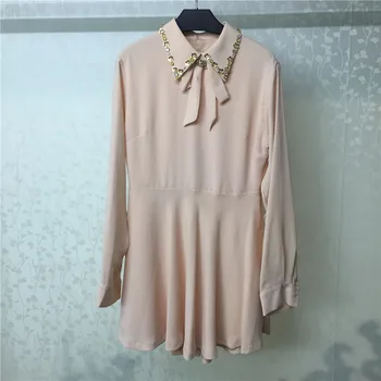 Summer Dress For Women Elegant 2018 Diamonds Collar Long Sleeve Dress Fashion Women Mini Dress
Summer Dress For Women Elegant 2018 Diamonds Collar Long Sleeve Dress Fashion Women Mini Dress