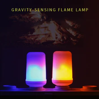 LED Flame Lamp 4 Modes Blue Flame Effect Light Bulb 85-265v Flickering Emulation Fire Light With Gravity Sensor Decor Lamp
LED Flame Lamp 4 Modes Blue Flame Effect Light Bulb 85-265v Flickering Emulation Fire Light With Gravity Sensor Decor Lamp