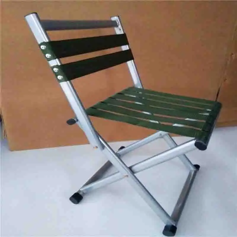 

Small Green Ultralight Portable Outdoor Folding Chair Furniture High Load Bearing Beach Fishing Camping Chair Camp Stool