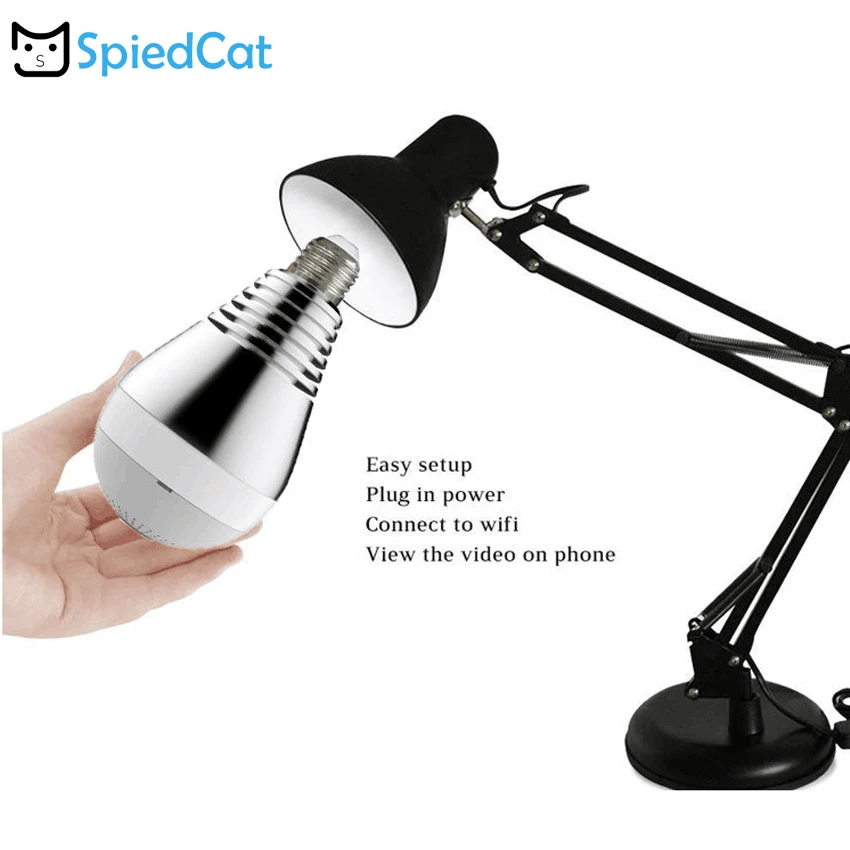 360 Degree Panoramic Fisheye Smart Bulb Light Wireless Mini Wifi IP 1.3MP/2MP Night Version Camera Home Security Surveillance
360 Degree Panoramic Fisheye Smart Bulb Light Wireless Mini Wifi IP 1.3MP/2MP Night Version Camera Home Security Surveillance