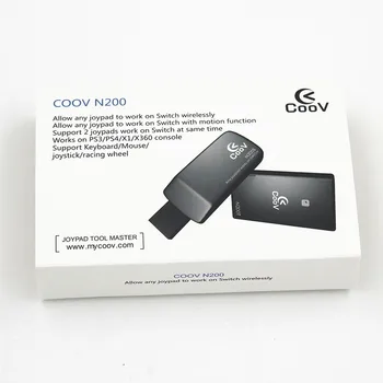 Coov N200 USB Wireless Controller Converter Adapter for PS3/PS4/XboxOne/Xbox360 GamePad Joystick to Nintend Switch Motion Sensor
Coov N200 USB Wireless Controller Converter Adapter for PS3/PS4/XboxOne/Xbox360 GamePad Joystick to Nintend Switch Motion Sensor