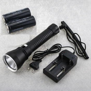 Underwater 100m Video Diving Flashlight 5000 Lumen Cree XPH70 Led Scuba Dive Torch Lanternas Lamp + 2x 26650 Battery+ 1x Charger
Underwater 100m Video Diving Flashlight 5000 Lumen Cree XPH70 Led Scuba Dive Torch Lanternas Lamp + 2x 26650 Battery+ 1x Charger